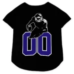 Custom Black and Purple Classic Style Dog Jersey – Personalized with Name and Number