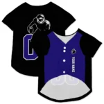 Custom Black and Purple Classic Style Dog Jersey – Personalized with Name and Number