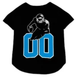 Custom Black and Sky Blue Classic Style Dog Jersey – Personalized with Name and Number
