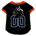 Custom Black, Blue and Orange Classic Style Dog Jersey – Personalized with Name and Number