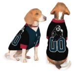 Custom Black, Blue and Red Classic Style Dog Jersey – Personalized with Name and Number