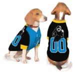 Custom Black, Blue and Yellow Classic Style Dog Jersey – Personalized with Name and Number