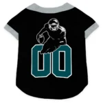 Custom Black, Midnight Green and Gray Classic Style Dog Jersey – Personalized with Name and Number