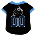 Custom Black, Navy and Sky Blue Classic Style Dog Jersey - Personalized with Name and Number