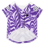 Custom Hot Purple Wavy Energy Dog Jersey – Personalized with Name and Number