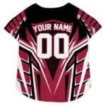 Custom Arizona Football Style Dog Jersey - Armored Block Black
