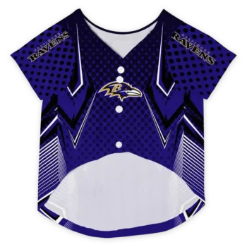 custom baltimore ravens chevron polka purple pet jersey fashion forward