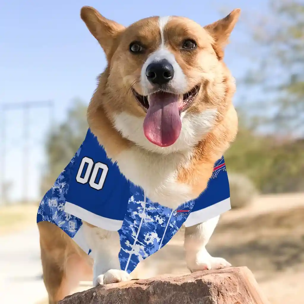 custom-buffalo-bills-daring-camo-blue-pet-jersey-top-rated.webp