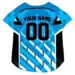 Custom Carolina Football Style Dog Jersey - Armor Lines Blue