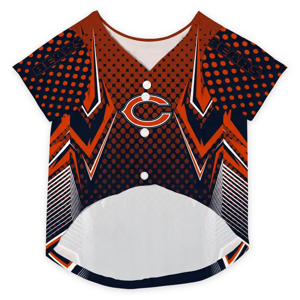 custom-chicago-bears-chevron-polka-blue-pet-jersey-fashion-forward.webp