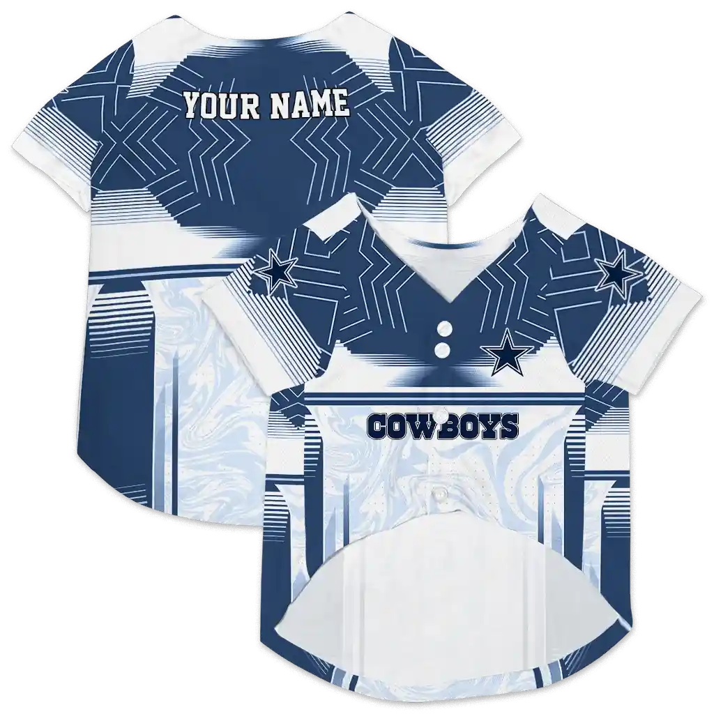 custom-dallas-cowboys-hexagon-burst-blue-white-pet-jersey-high-quality.webp
