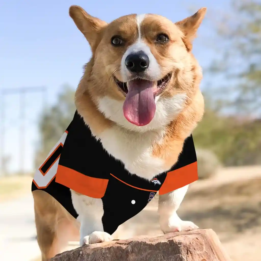 custom-denver-broncos-tuxedo-print-orange-black-pet-jersey-top-rated.webp