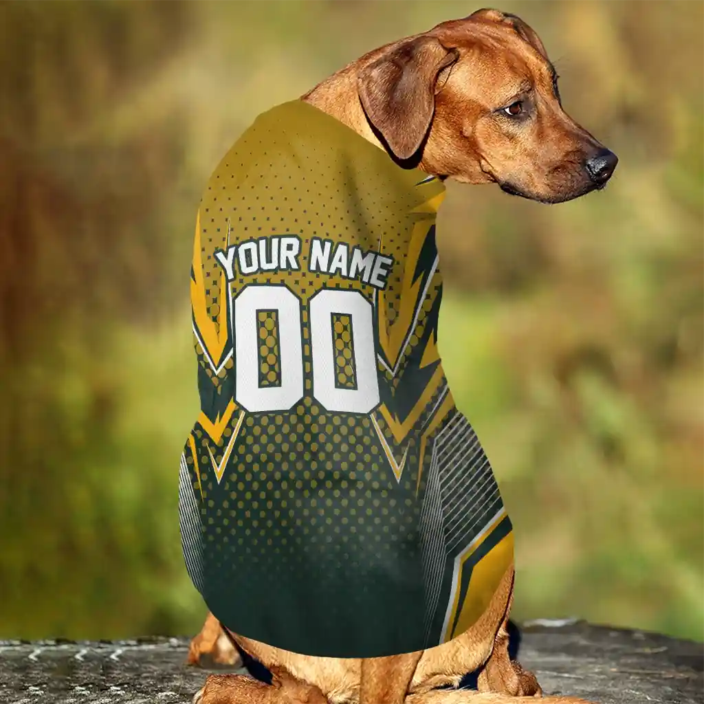 custom-green-bay-packers-chevron-polka-green-pet-jersey-trendy.webp