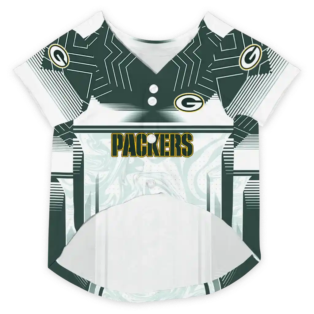 custom-green-bay-packers-hexagon-burst-green-white-pet-jersey-fashion-forward.webp