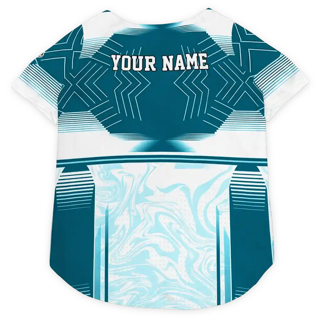 custom-jacksonville-jaguars-hexagon-burst-teal-white-pet-jersey-best-selling.webp custom jacksonville jaguars hexagon burst teal white pet jersey best selling