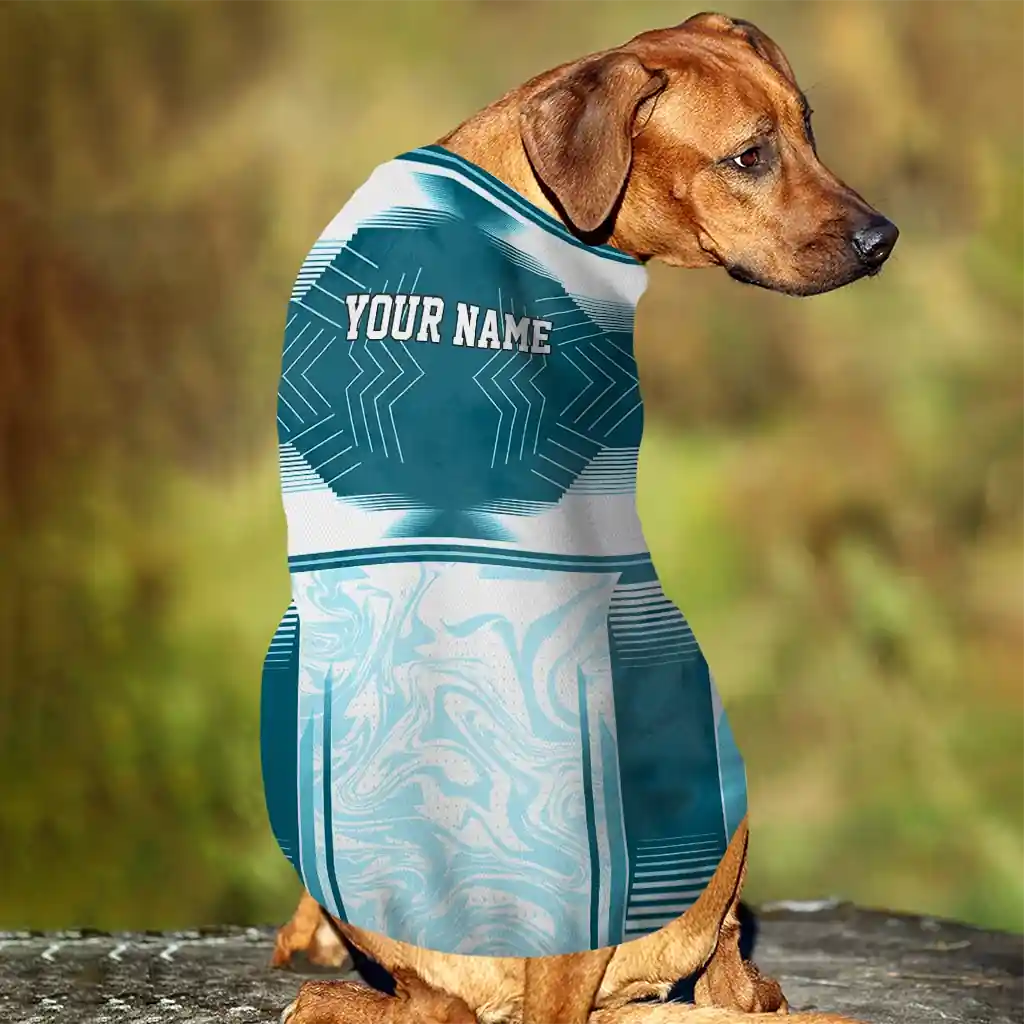 custom-jacksonville-jaguars-hexagon-burst-teal-white-pet-jersey-trendy.webp