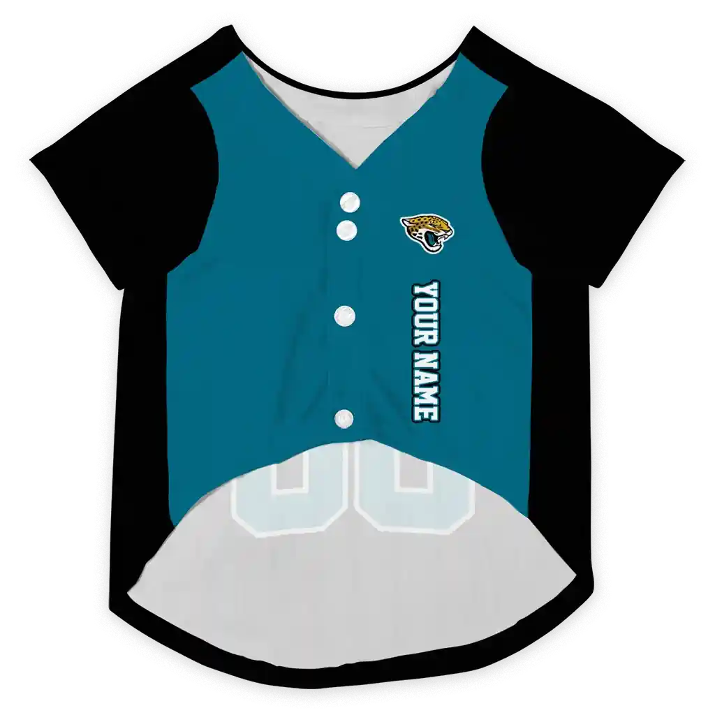 custom-jacksonville-jaguars-tail-hem-teal-black-pet-jersey-fashion-forward.webp