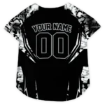 Custom Las Vegas Football Style Dog Jersey - Trim Black