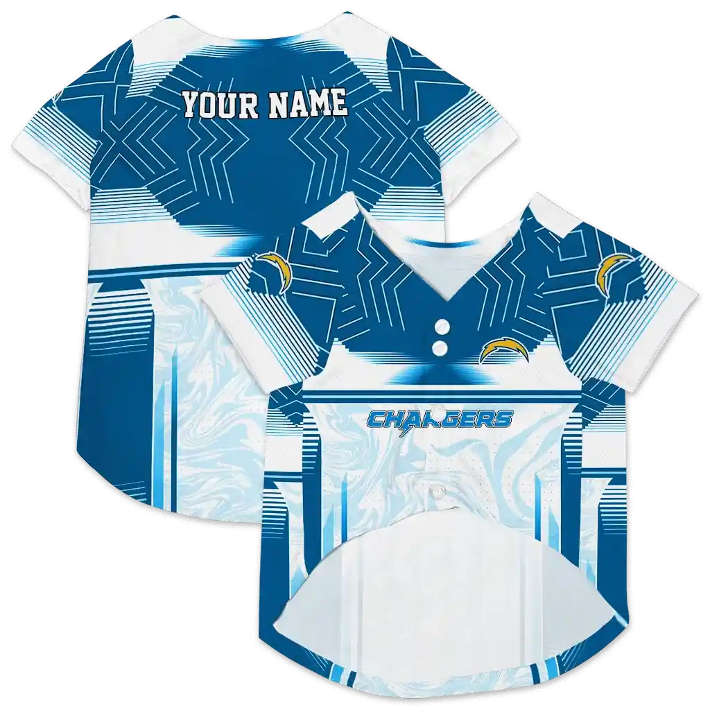 custom-los-angeles-chargers-hexagon-burst-blue-white-pet-jersey-high-quality.webp