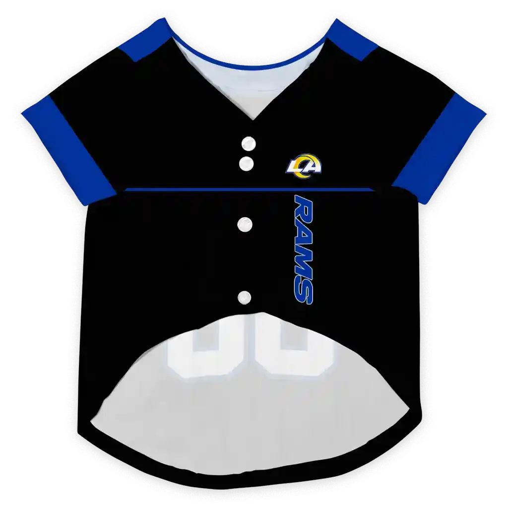 custom-los-angeles-rams-tuxedo-print-blue-black-pet-jersey-fashion-forward.webp