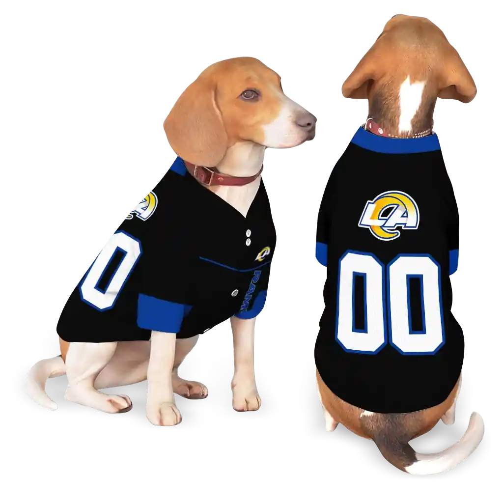 custom-los-angeles-rams-tuxedo-print-blue-black-pet-jersey-latest-model.webp