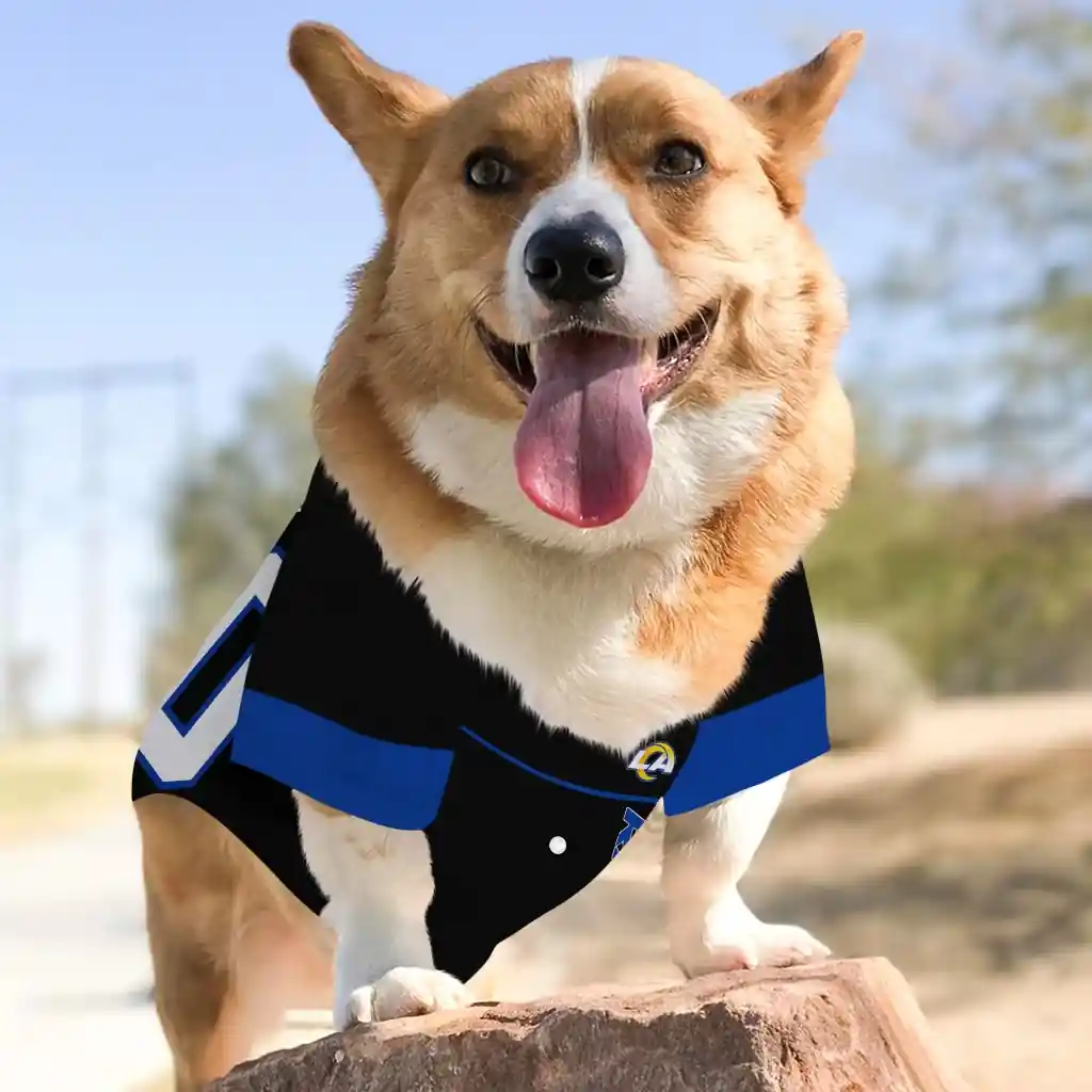 custom-los-angeles-rams-tuxedo-print-blue-black-pet-jersey-top-rated.webp