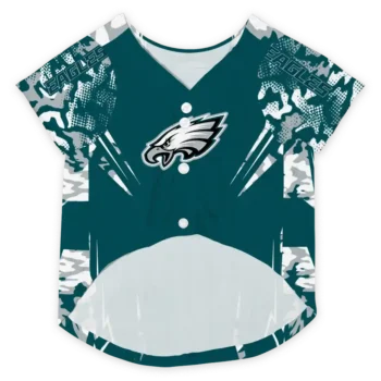 custom philadelphia eagles jersey trim green pet jersey fashion forward