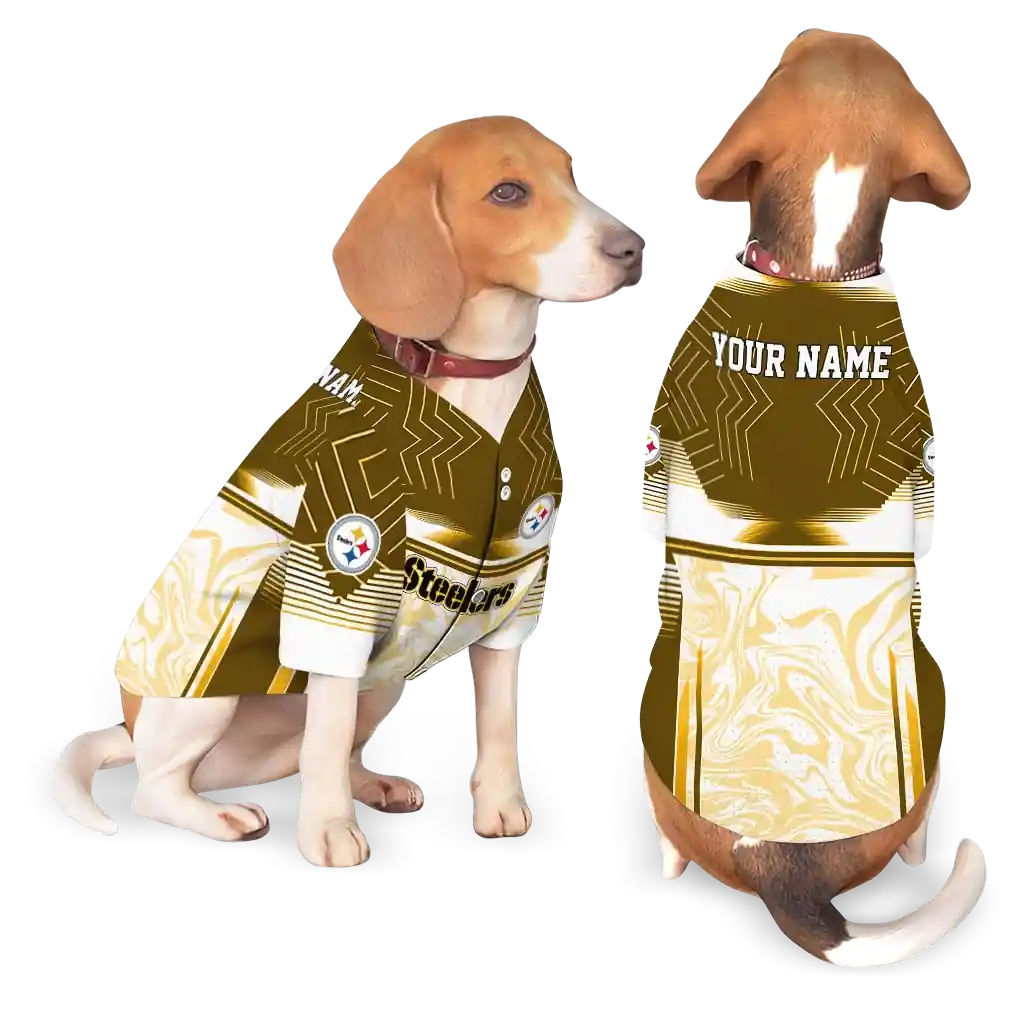 custom-pittsburgh-steelers-hexagon-burst-gold-white-pet-jersey-latest-model.webp