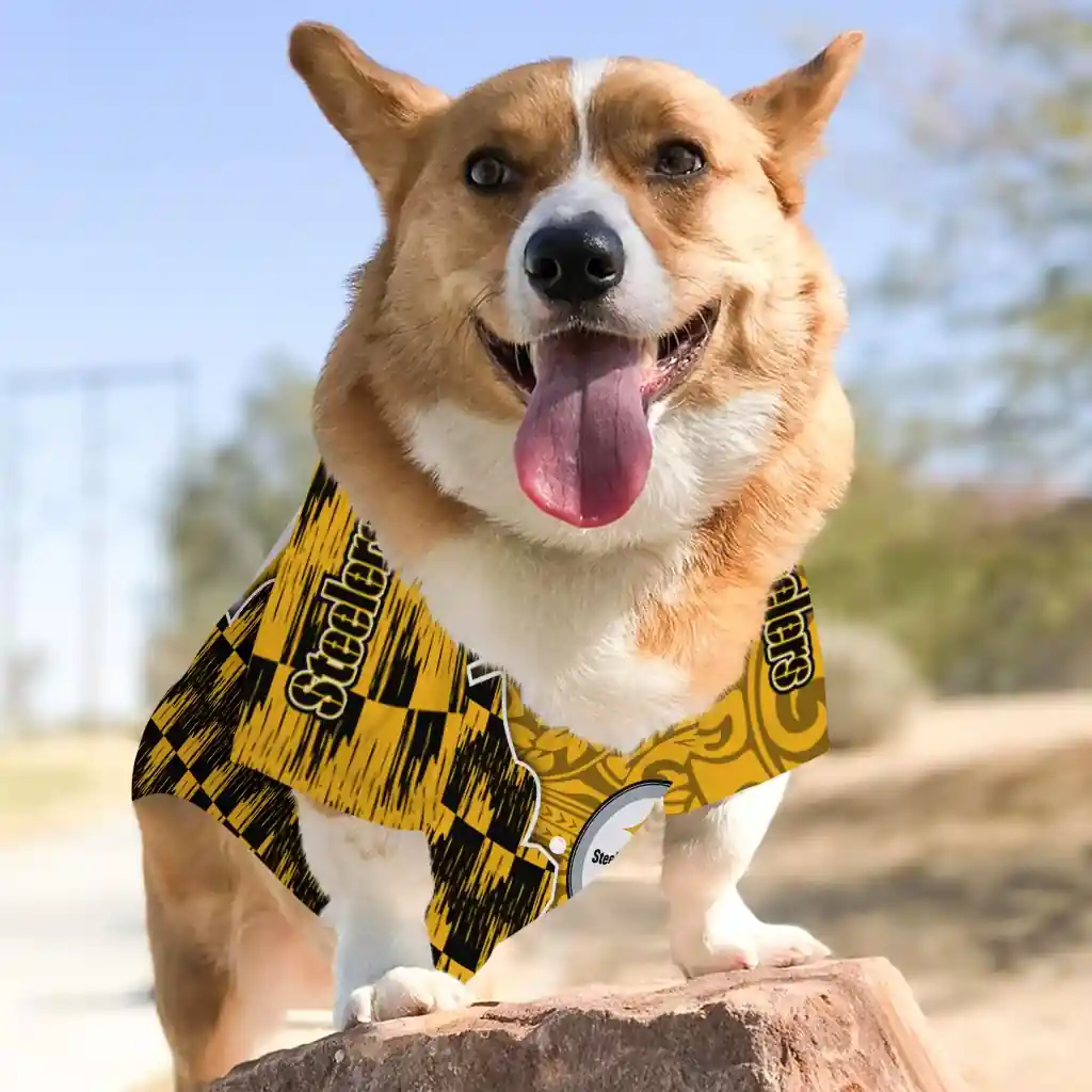 custom-pittsburgh-steelers-t-rex-patterns-gold-pet-jersey-top-rated.webp