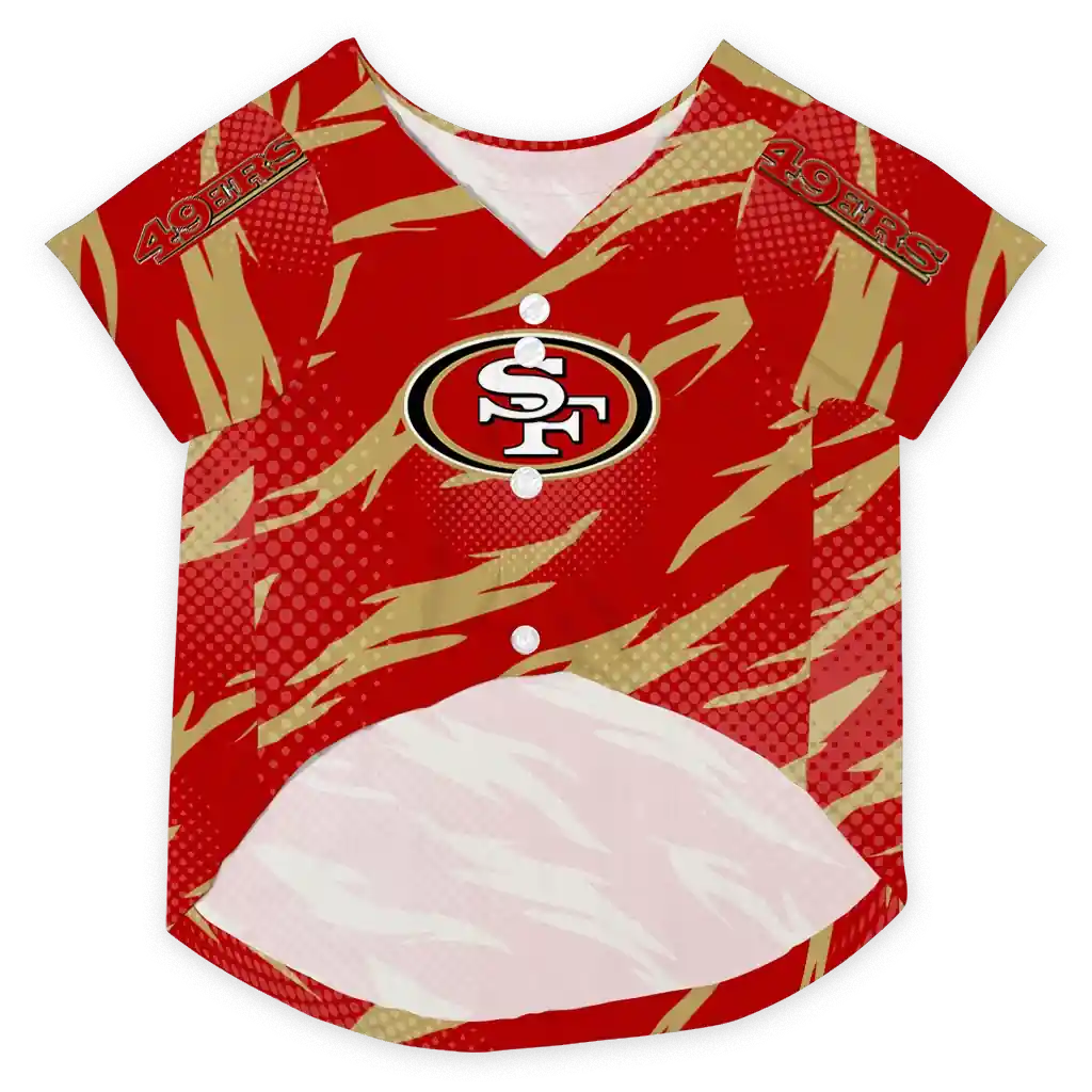 custom-san-francisco-49ers-lightning-streaks-red-pet-jersey-fashion-forward.webp