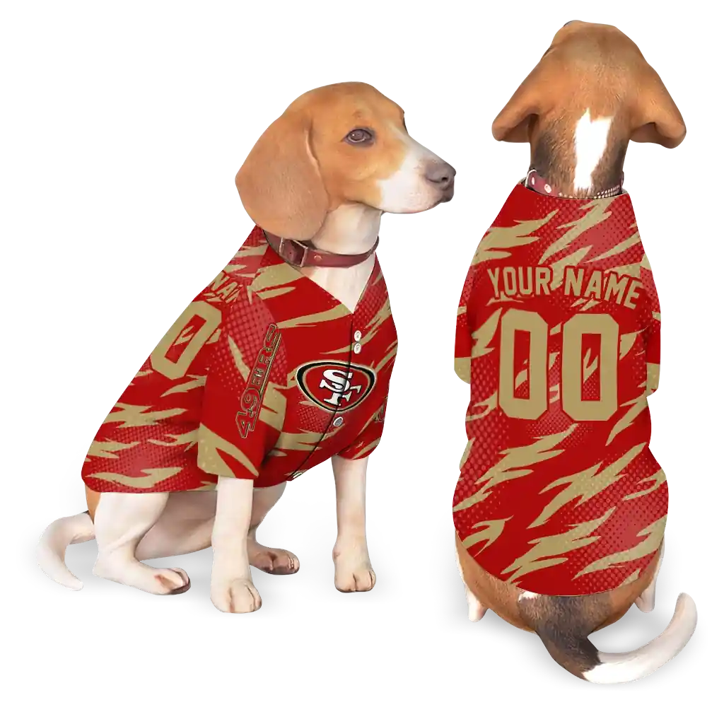 custom-san-francisco-49ers-lightning-streaks-red-pet-jersey-latest-model.webp