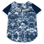 Custom Tennessee Football Style Dog Jersey - Daring Camo Navy