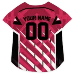 Custom Arizona Football Style Dog Jersey - Armor Lines Red