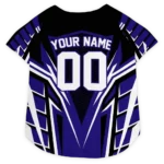 Custom Baltimore Football Style Dog Jersey - Armored Block Black