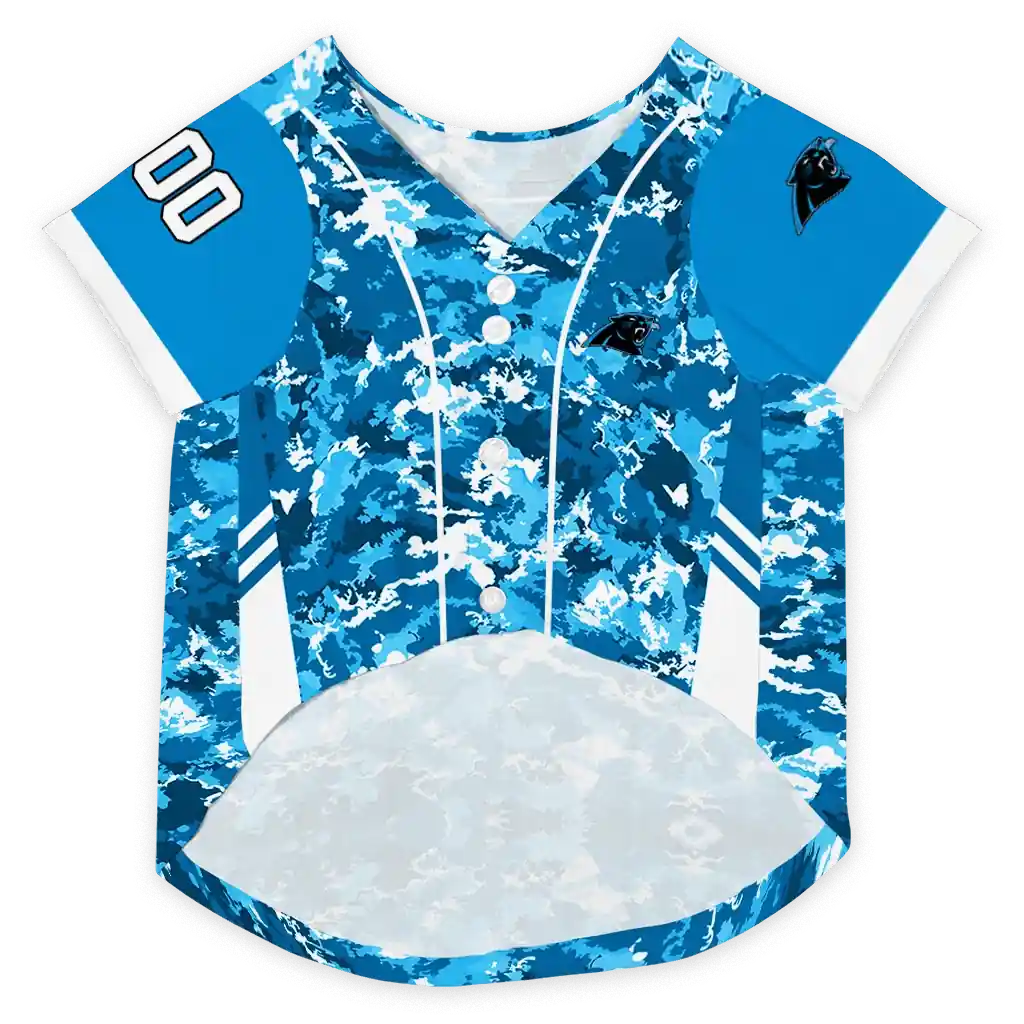 customized-carolina-panthers-daring-camo-blue-pet-jersey-fashion-forward.webp