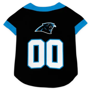 Custom Carolina Football Style Dog Jersey - Tuxedo Print Black and Blue