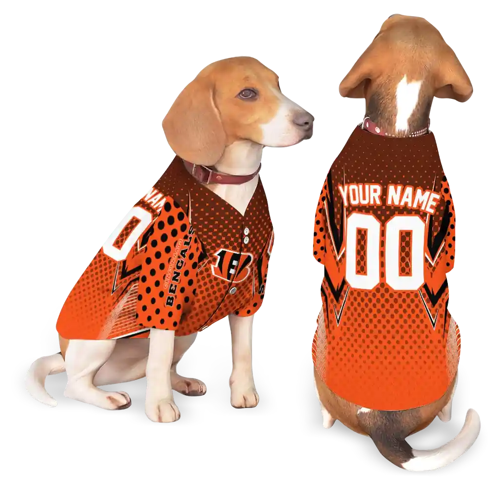 customized-cincinnati-bengals-chevron-polka-orange-pet-jersey-latest-model.webp