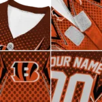 customized-cincinnati-bengals-chevron-polka-orange-pet-jersey-best-selling.webp