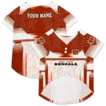 customized-cincinnati-bengals-hexagon-burst-orange-white-pet-jersey-best-selling.webp