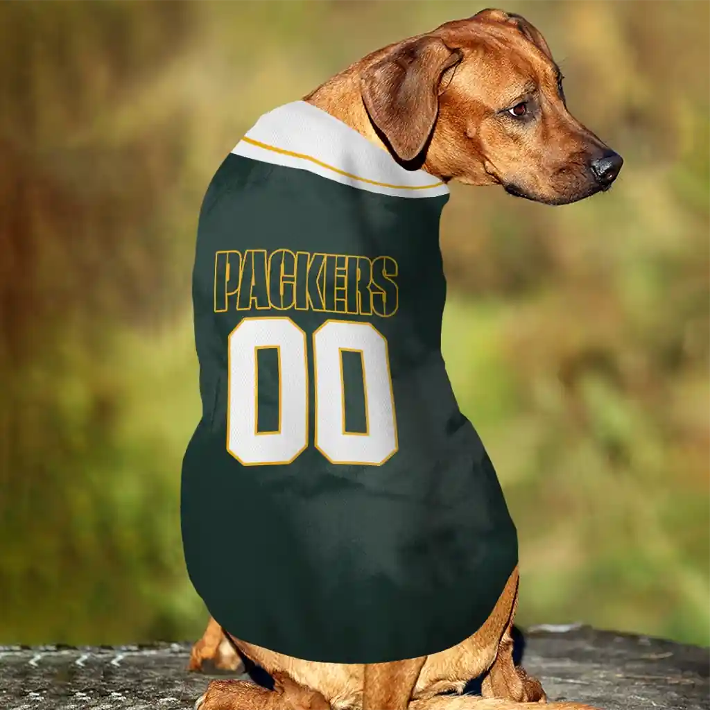 customized-green-bay-packers-big-diamond-stripe-green-white-pet-jersey-trendy.webp