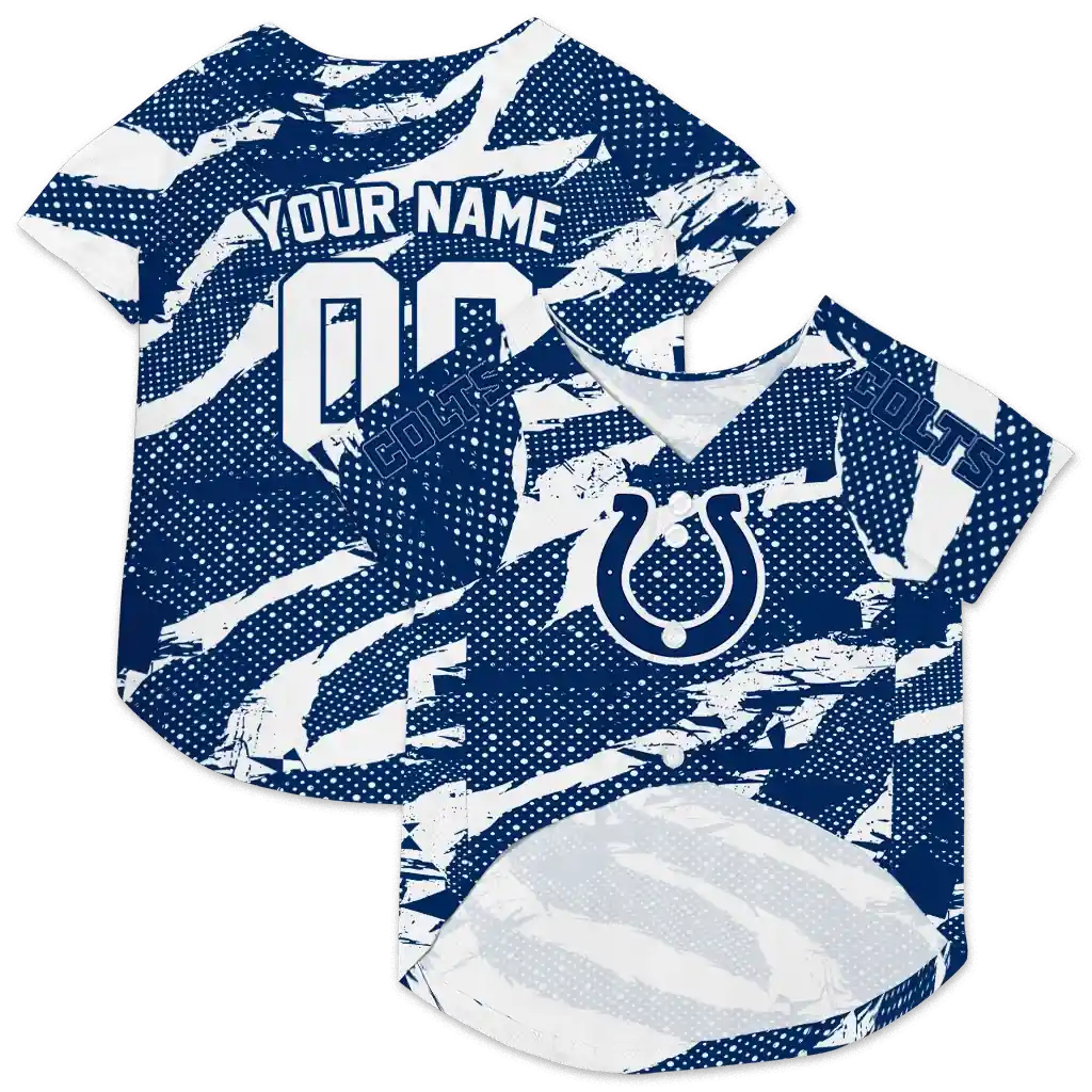 customized-indianapolis-colts-contrast-layers-blue-pet-jersey-high-quality.webp
