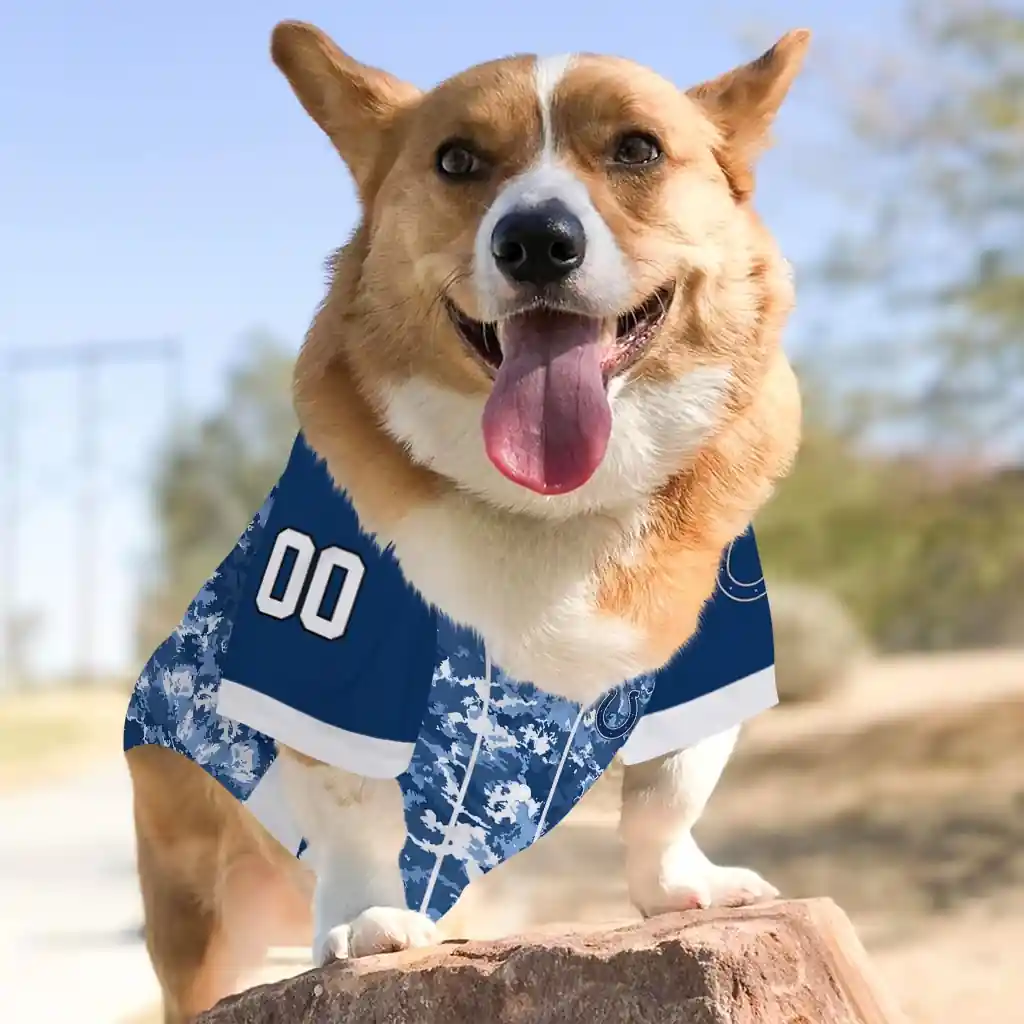 customized-indianapolis-colts-daring-camo-blue-pet-jersey-top-rated.webp