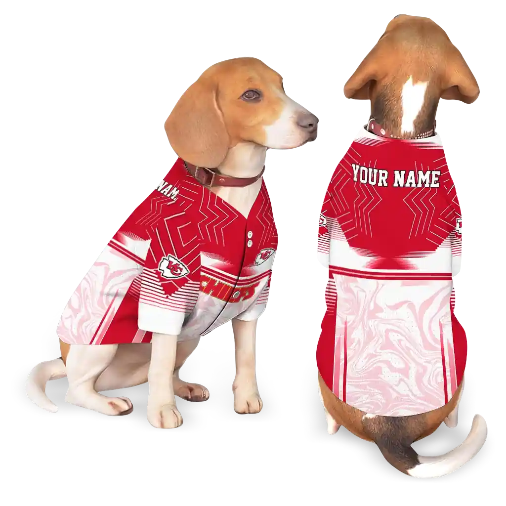 customized-kansas-city-chiefs-hexagon-burst-red-white-pet-jersey-latest-model.webp