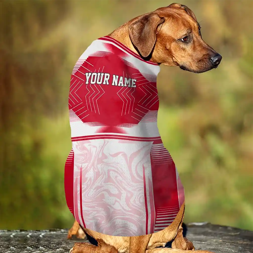 customized-kansas-city-chiefs-hexagon-burst-red-white-pet-jersey-trendy.webp