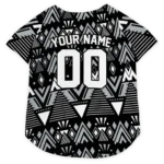 Custom Las Vegas Football Style Dog Jersey - Arrowhead Layers Black