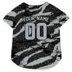 Custom Las Vegas Football Style Dog Jersey - Contrast Layers Black