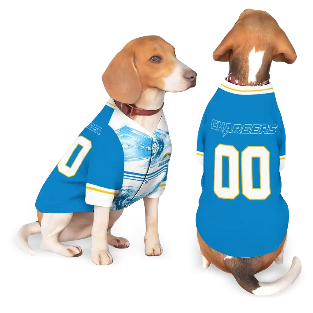 customized-los-angeles-chargers-big-diamond-stripe-blue-white-pet-jersey-latest-model.webp