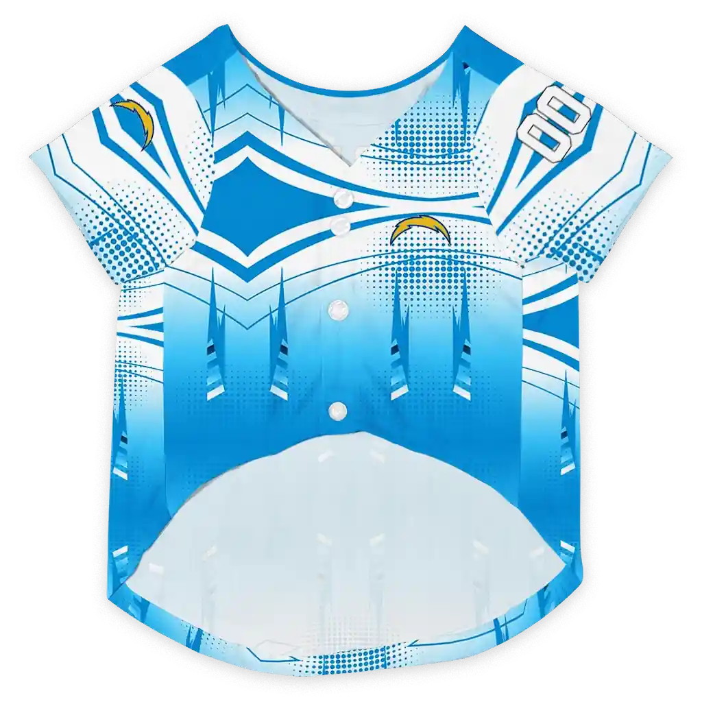 customized-los-angeles-chargers-geometric-burst-blue-white-pet-jersey-fashion-forward.webp