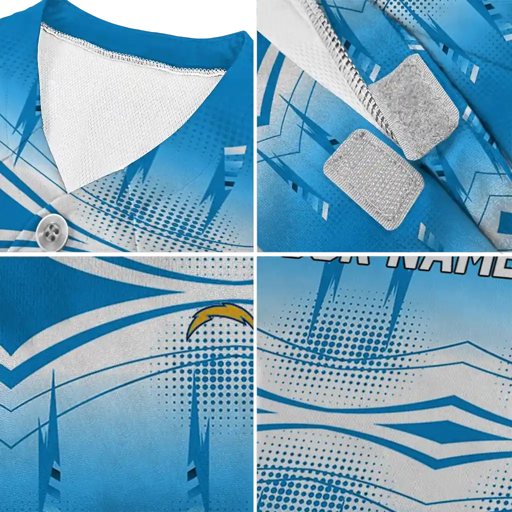 customized-los-angeles-chargers-geometric-burst-blue-white-pet-jersey-premium-grade.webp