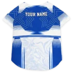 customized-los-angeles-rams-hexagon-burst-blue-white-pet-jersey-best-selling.webp